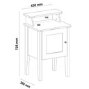 Ver imagem 4 de Mesa de Canto e Cabeceira Mesinha de Apoio Charlotte Pinho / Off White