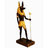 Estatua Egipcia Imagem de Anubis Dourado Em Pé 29 Cm - 1