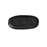 Travessa Rasa Oval 16,5x8cm Orgânico Preto Matte Comida Japonesa Cerâmica Porto Brasil - 1