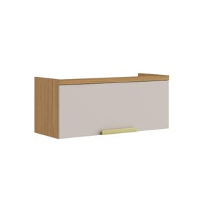 Armário Aéreo de Cozinha Itatiaia 1 Porta Horizontal Off White New Porto Armário Aéreo de