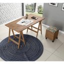 Ver imagem 1 de Conjunto Escritório com Mesa e Puff Baú Quadrado Chile