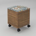 Ver imagem 2 de Conjunto Escritório com Mesa e Puff Baú Quadrado Chile