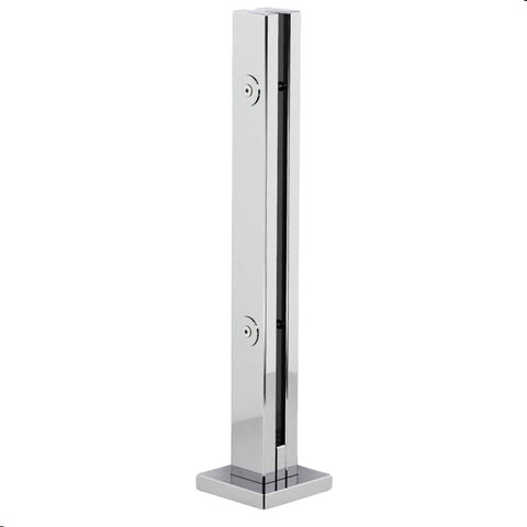 Kit 10 Torre Guarda Corpo Coluna Pinça Inox 40cm para Vidro