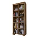 Ver mais imagens de Conjunto Escritório Completo com Mesa, 3 Estantes e Rack Malta Nobre e Preto Brilho