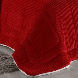 Coberdrom Cobertor Robust King Manta Canelada Sherpa Lã de Carneiro Pesado Grosso 1 Peça - - 3