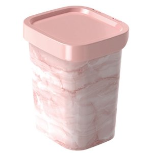 Lixeira decorada 4,6 litros rosa Plasutil ref.13796