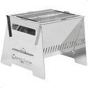 Ver imagem 1 de Mini Churrasqueira Grill Portátil Camping Inox a Carvão Fs