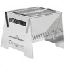 Mini Churrasqueira Grill Portátil Camping Inox a Carvão Fs - 1