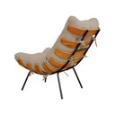 Ver imagem 3 de Kit Poltrona Costela de Adão com Puff - Linho Bege Claro