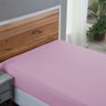 Lençol com Elástico Queen 200 Fios 100% Algodão Roupa de Cama Box Avulso:rosa Bebe - 3