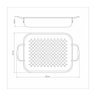 Grelha Retangular Tramontina Churrasco em Aluminio Anodizado 28 Cm - 4