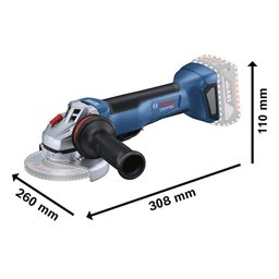 Esmerilhadeira Angular 5" A Bateria 18V 9000RPM Bosch GWS 18V-10 P SB 06019J41E0-000 - 5