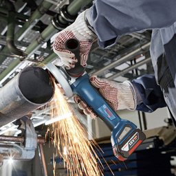 Esmerilhadeira Angular 5" A Bateria 18V 9000RPM Bosch GWS 18V-10 P SB 06019J41E0-000 - 7