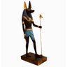 Estatua Egipcia Imagem de Anubis Azul Em Pé 11 Cm - 1