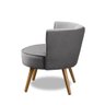 Kit 2 Poltronas Para Sala Decorativa Isa Suede Cinza Adonai Estofados - 5