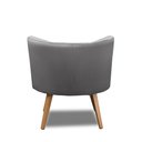 Ver imagem 6 de Kit 2 Poltronas Para Sala Decorativa Isa Suede Cinza Adonai Estofados