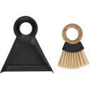 Ver imagem 2 de Kit Escova de Bambu e Pa Pequeno para Limpeza - Oikos Preto