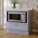 Ver imagem 2 de Balcão Planejado com Nicho para Forno com Tampo Marselha CabeCasa MadeiraOriginals Azul/Sereno
