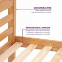 Ver mais imagens de Beliche Multifuncional Elos 3 em 1 Flexível Casatema MadeiraOriginals Natural Pine