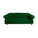 Ver imagem 1 de Sofá Chesterfield Capitone Elisabeth Suede 1,80cm:VERDE BANDEIRA / DECORAÇÃO , BARBEARIA , RECEPÇÃO