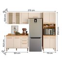 Ver imagem 2 de Conjunto de Cozinha Nubia Modulado com 11 Portas 2 Gavetas