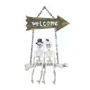 Ver imagem 1 de Plaquinhas Halloween Acess Enfeite Porta Casal de Caveiras