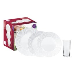 Aparelho de Jantar 16 Peças - Saturno Branco - 1