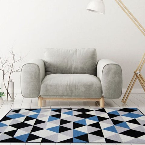 Tapete Renaissance Verona 2,00 x 2,50 J Serrano Preto 100% Polipropileno