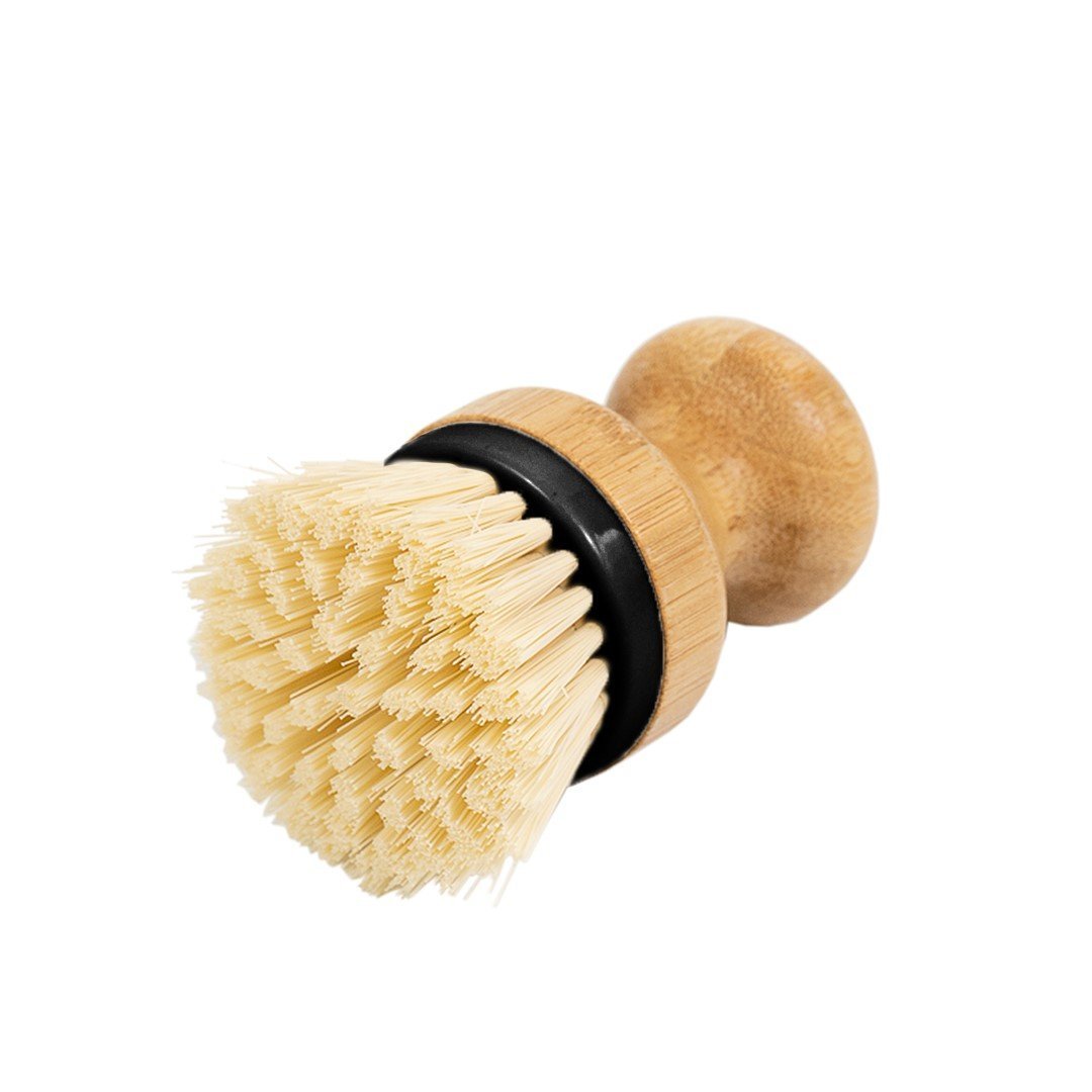 Escova de limpeza redonda com pega de bambu - Oikos - 2