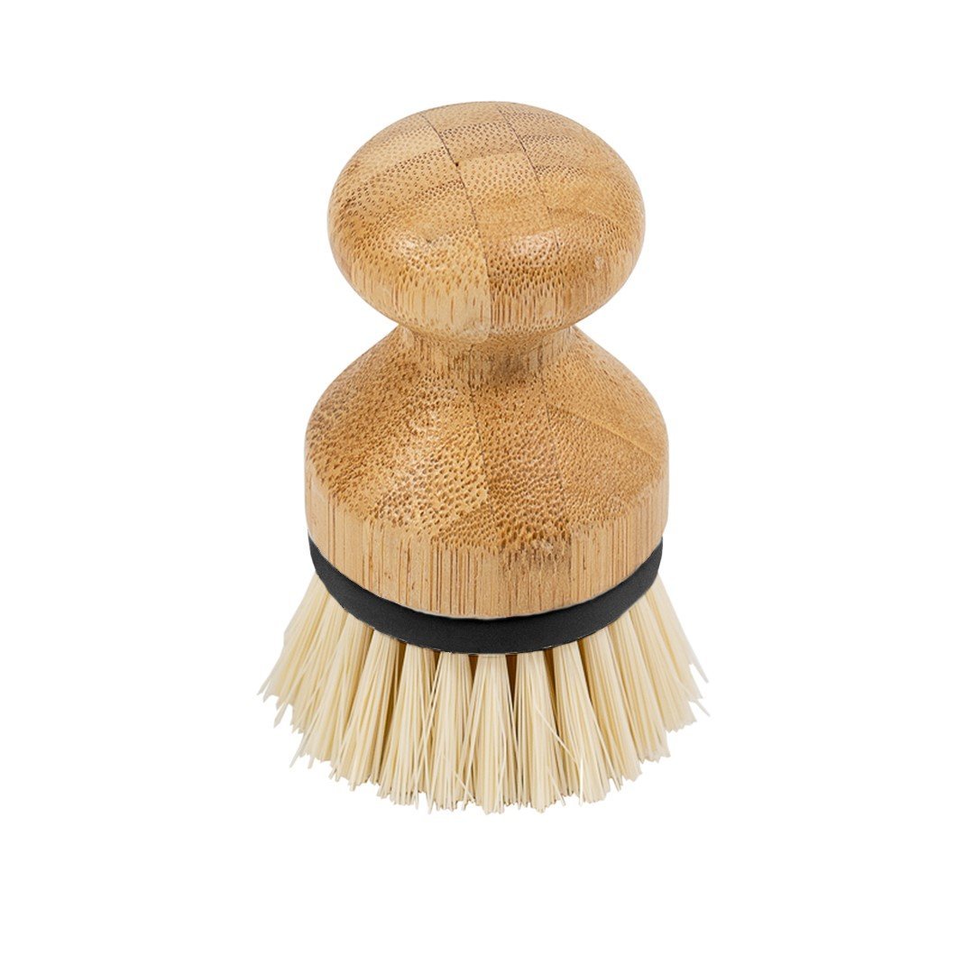 Escova de limpeza redonda com pega de bambu - Oikos