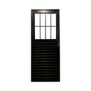 Ver imagem 2 de Porta Social Alumínio Preto 210x90 Lado Direito Linha 25 Esmeralda