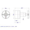 Ver imagem 2 de Acabamento para Registro Docol Adhara (Deca e Similares) 1.1/2" Chrome