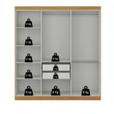 Ver imagem 5 de Guarda-roupa Casal com Espelho 6 Portas 2 Gavetas Paris 