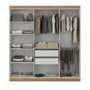 Ver imagem 6 de Guarda-roupa Casal com Espelho 6 Portas 2 Gavetas Paris 