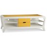 Rack Marley 490-0 C/ Gavetas Acab. Branco/ Amarelo - 22034 - 1