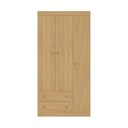 Ver imagem 3 de Guarda-roupa Infantil 92cm 3 Portas e 2 Gavetas Encanto Multimóveis Mp4447 Madeirado Madeirado