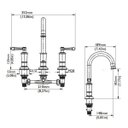 Ver imagem 2 de Misturador para Banheiro de Mesa Bica Alta Docol Provence 1/2" Chrome