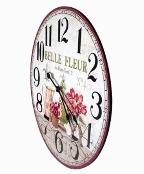 Relógio Parede Mdf Flor Belle Fleur - 2