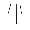 Ver imagem 4 de Mesa Apoio Lateral Sala Redonda Pé Metal 60cm Madeira Maciça Mesinha