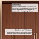 Ver imagem 5 de Guarda-Roupa Solteiro 4 Portas com Pés 159cm 100% MDF Lumiar Espresso Móveis Marrom/Jequitiba