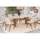 Ver imagem 2 de Mesa Jantar Adriana 200 8 Cadeiras Isa Linho - Henn