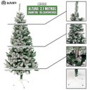 Ver imagem 3 de Árvore de Natal Alpina Neve Grande Nevada Luxo 2.10 Pinheiro 900 Galhos Branca Cheia