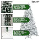 Ver imagem 2 de Árvore de Natal Alpina Neve Grande Nevada Luxo 2.10 Pinheiro 900 Galhos Branca Cheia