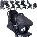 Ver imagem 3 de Carrinho de Bebe Compacto Bebe Conforto Galzerano Bali Preto