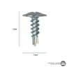 Parafuso de Forro Ponta Broca Drywall Phillips 4.2 X 13 Mm 1000 Peças - 2
