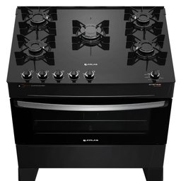 Fogão 5 Bocas Atlas Atenas Glass Preto com Mesa de Vidro Bivolt - 3