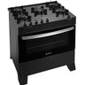 Fogão 5 Bocas Atlas Atenas Glass Preto com Mesa de Vidro Bivolt - 2