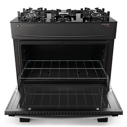 Fogão 5 Bocas Atlas Atenas Glass Preto com Mesa de Vidro Bivolt - 6