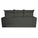 Ver imagem 6 de Conjunto de Sofá 3 e 2 Lugares Retrátil e Reclinável 2.00x1.50m Cama Inbox Smal Suede Cinza