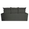 Conjunto de Sofá 3 e 2 Lugares Retrátil e Reclinável 2.00x1.50m Cama Inbox Smal Suede Cinza - 6
